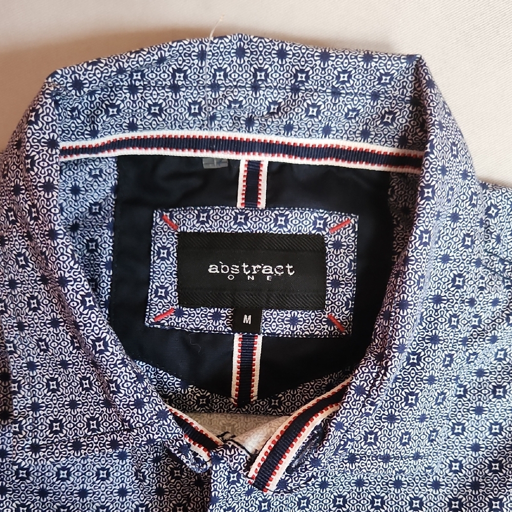 Blue Patterned Men's Shirt